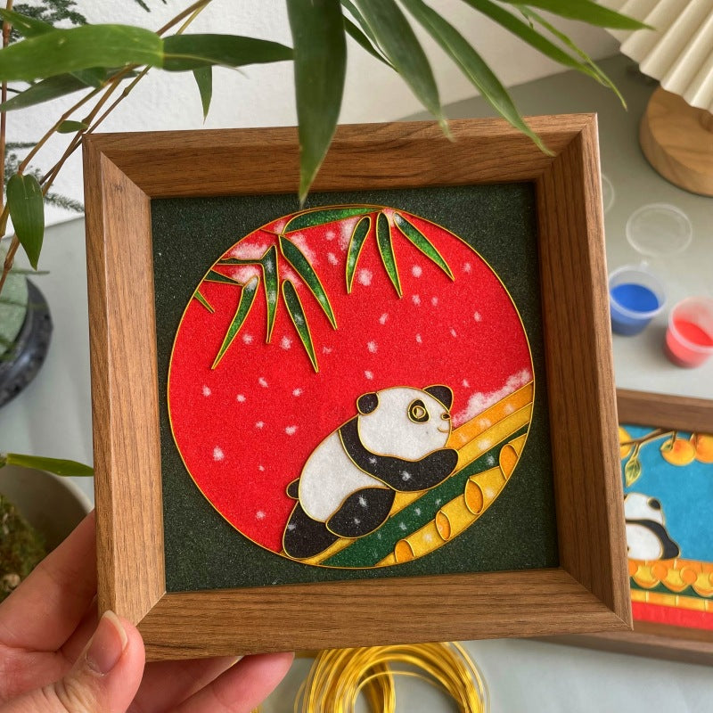 Cloisonné Enamel Painting Picture Frame Souvenir Forbidden City Collection Cloisonné Display Stand Gift