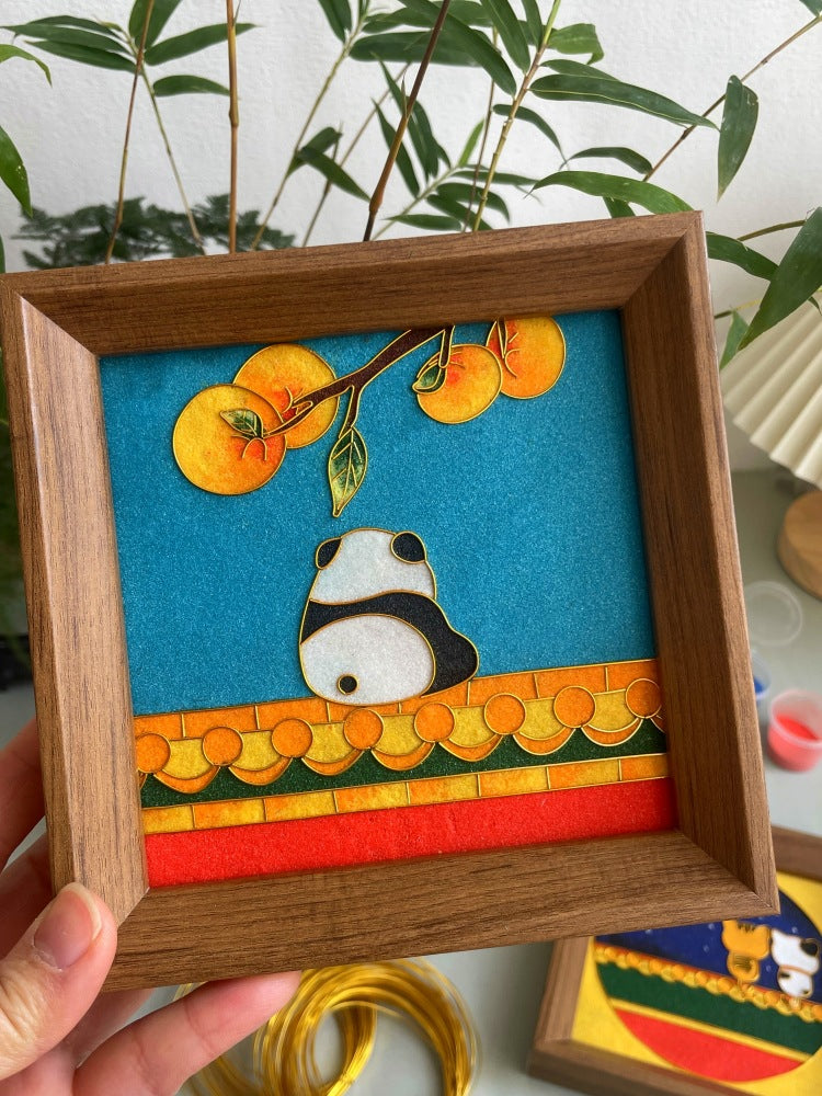 Cloisonné Enamel Painting Picture Frame Souvenir Forbidden City Collection Cloisonné Display Stand Gift